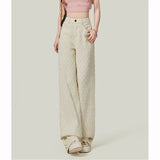 GETADME 2026 Girls High Waist Straight Leg Jeans Female Chic Printed Designer Pants Women Korean Casual Fashion Denim Trousers