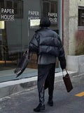 Short PU Leather Cotton Coat Women's Winter New Thickened Bread Coat Woman Coat Women's Puffer Jacket Jackets For Women