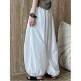 GETADME Oversized 2025 New Summer Elegant Fashion Women Lantern Pants Casual Loose Breathable Cotton Wide Leg Pants Women Clothing