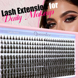 GETADME DIY Cluster Lashes 3D Natural And Anime-Style False Eyelashes Wispy Spiky Individual Eyelash Extensions