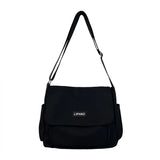 GETADME Nylon Messenger Bag Men Shoulder Bag Trendy Men's Messenger Bag, Student School Bag, Solid Color Crossbody Bags for Men Handbag