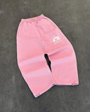 GETADME Man Y2k Pants Joggers Men Streetwear Embroidered Pink Long Sweatpants Cargo Clothing Casual Police Trousers American Harajuku