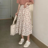 GETADME Elegant Slimming Long Dress Eternal Flower Fairy Woman's Elegant A- line Skirt Lightweight Summer Dress 2025