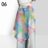 GETADME 190cm Summer Bohemian Hottie Jazz Belt Mesh Breathable Beach Outer Wear Multifunctional Waist scarf Accessories