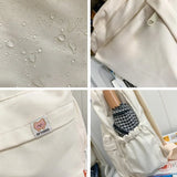 GETADME New Waterproof Nylon Women Backpack Female Travel Bag Backpacks Schoolbag for Teenage Girls Solid Color Bookbag Mochila Bookbag