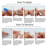 GETADME 10pcs French Almond Press on Nails Flower False Nails Wearable Stick-on Nails Fake Nail Uñas Postizas Mujer Накладные Ногти 네일팁