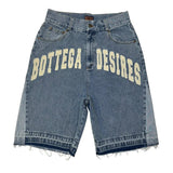 GETADME American Style Harajuku Retro Denim Shorts with Letter Embroidery Oversized Jeans Men Y2k Loose Casual Versatile Shorts Woman