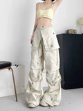 GETADME Korean Trendy Cool Print Women's Pants Street Personality Y2K Design Pants for Women Autumn New Casual Sweet Popular Trousers