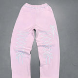 GETADME 유럽 및 미국 가을 겨울 루즈 자수 후드 티 Y2K 슈트 스트리트 스포츠 여성 스파이스 레트로