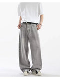 GETADME Men's Baggy Jeans Unisex Y2K Trendy Casual Wide Leg Denim Pants High Street Oversize Trousers American Style Streetwear Fashion