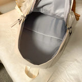GETADME Waterproof Nylon Backpack for Women Simple Solid Color Bookbag Travel Backpack for Student Girls School Bag Female Shoulder Bags