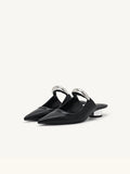 GETADME Pointed Toe Women's Slippers 2025 Summer Fashion Shallow Mouth Women's Mules Comfortable Wear Outside Ladies One Word Drag