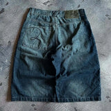 GETADME Harajuku American Retro Comic Character Cat Pattern Short Jeans Women's Summer Street Pop Hip-hop Rap Unisex High Quality Jeans