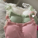 GETADME 플러스 사이즈 퓨어 레이스 탱크 탑 여름 베이스 조끼 가슴 패드 랩 가슴 레이스 탱크 대형 사이즈 조끼 탑 중국 본토에서