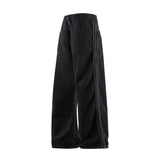 GETADME Man Pants Jeans Baggy Jeans Loose Fit Straight Leg High Street Casual Trousers For Men Spring Autumn Trendy Wide Leg