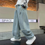 GETADME Boys Scimitar Jeans Spring and Autumn New Children's Wide Leg Pants Medium Older Boys Pants