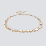 GETADME 패션 스타 골드 체인 벨트 여성 허리 조절 가능 고스 펑크 실버 메탈 벨트 여성용 럭셔리 디자이너 드레스 허리띠 Y2K