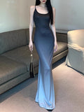섹시 파티 드레스 여성 여름 신상 패션 민소매 등받이 없는 바디콘 드레스 여성 캐주얼 스트리트웨어 클럽 우아한 스트랩 드레스