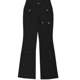 GETADME 시크 하이웨이스트 와이드 레그 카고 팬츠 여성용 스트레이트 컷 롱 진 멀티플 킷 아메리칸 스트리트 슬레 레트로 디자인