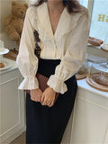 Getadme Women Blouse Female Shirt Summer Womens Blouses Spring Maxi Blusas Casual Elegant Vintage Long Sleeve Cotton Oversize Loose