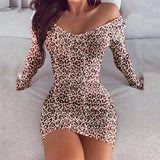 GETADME Sexy Off Shoulder Long Sleeve Bodycon Dress For Women 2025 Spring Autumn White Knitted Sweater Mini Woman Dresses Robe Femme