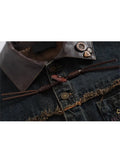 GETADME Autumn Winter Women Japanese Fashion Denim Jacket Vintage Jean Cowboy Outwear 2000s Aesthetic Coat Grunge Y2k BF Style Oversize
