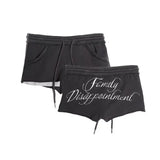 GETADME Women's embroidered sports shorts soft and slender waist casual summer design stylish wide-leg pants