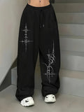 GETADME Ladies' New Street Dance Trendy Brand Sports Pants Autumn and Winter New Neutral Sports Casual Sports Pants