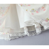 GETADME Summer 2025 Women Lace Spliced Floral Print Sling Mini Dress Low Waist A-line Sexy Elegant Party Dresses Holiday Robe