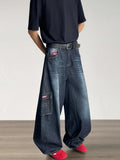 GETADME Autumn Y2K Fashion Cargo Jeans for Men's New Wide Leg Loose Streetwear Male Workwear Multi-Pocket Casual Denim Pants