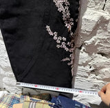GETADME Y2k 2000s Cherry Blossom Jeans Women Casual High Waist Straight Wide Leg Jeans Harajuku Japanese Vintage Women Clothing