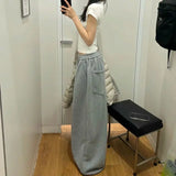 GETADME Vintage Sweatpants Women Clothes Street Hip Hop Fashion Wide Leg Pants Women Casual Loose Joggers Women Trousers