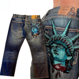GETADME Vintage Japanese Women Embroidery Jeans High Waisted Baggy Straight Denim Pant Streetwear Jean Hot Stamp Studded Y2k Pants