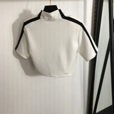 Getadme-spring and summer new triangle logo silhouette shirt-style half-sleeved top and shorts casual fashion suit6-1