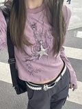 Getadme-Y2k Harajuku Graphic T Shirts Women American Retro Grunge Streetwear Kpop Print Long Sleeve Slim Tees Tops 2000s Spring