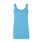 GETADME 2025 Summer New Women's Solid Color Strap Casual Dress