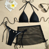 GETADME New Sexy Bikinis Female Swimsuits Women Three-Piece Swimwear Beach Swimming Wear Bathing Suits Brazilian Bikini Set Pool Bather