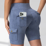 GETADME 1/3 PCS Washed Print Work Pocket Women Leggings Elastic Butt Lifting Fitness Tights 2025 New Athletic Pants Fashion Streetwear