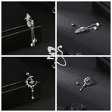 GETADME ZS 1 Piece 20G Cute Heart Stud Earring For Children Women Pink CZ Crystal Earrings Ear Cartilage Helix Conch Piercing Jewelry