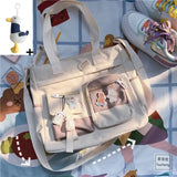 GETADME Nylon Waterproof Canvas Women Handbags Shoulder Bag Japanese Ladies Messenger Bag Student School Crossbody Bags for Girl Satchel