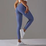 GETADME High Waist Naked Feeling Leggings Women Fitness Running Yoga Leggings Pants Energy Gym Tight Leggings Casual Workout Leggings