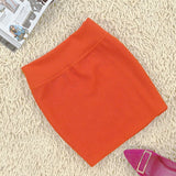 GETADME New Micro Mini Skirts 2025 Summer Sexy Girls Skirts Casual Package Hip Short Skirts Women Tight Office Party Female Red Black