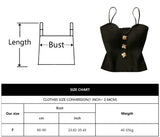 GETADME Summer Cross-Knit Suspender Women'S Sexy Beauty Camisole Slim Fit Sleeveless T-Shirt No Chest Pad Short Tank Tops Black White