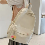 GETADME New Waterproof Nylon Women Backpack Female Travel Bag Backpacks Schoolbag for Teenage Girls Solid Color Bookbag Mochila Bookbag