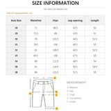 GETADME Summer Men's Denim Shorts Retro Motorcycle Elastic Cotton Fashion Knee Length Short Jeans Zipper Hip Hop Rock Streetwear