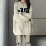 GETADME Soft Glutinous Milk fufu White Mare Fur Coat for Women 2025 Autumn Winter Item Thickened High-end Mink Fur top Lazy Knit Shirt