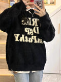 GETADME Soft Glutinous Milk fufu White Mare Fur Coat for Women 2025 Autumn Winter Item Thickened High-end Mink Fur top Lazy Knit Shirt