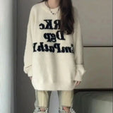 GETADME Soft Glutinous Milk fufu White Mare Fur Coat for Women 2025 Autumn Winter Item Thickened High-end Mink Fur top Lazy Knit Shirt