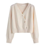 Getadme Spring Autumn Suit Women's New French Sweater Midi Skirts Outfits Knit Cardigan Knitwear High Waist Slim Skirts Two Piece Set