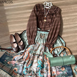 GETADME Spring Autumn Sweet Long Sleeve Lolita Shirt Women Doll Collar Lace Ruffle Cute Shirt Girls Japanese Gothic Y2k Top Blusas Mujer